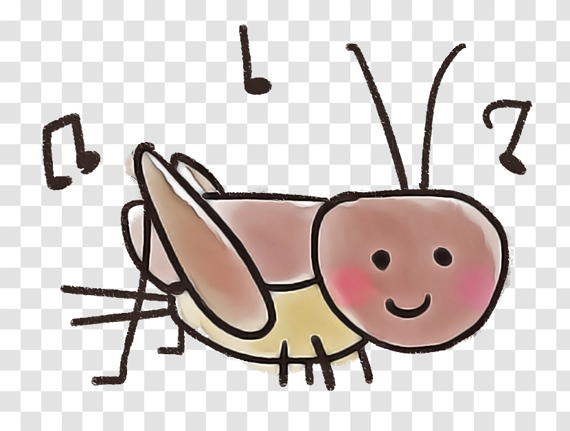 Cartoon Insect Font Smile Transparent PNG
