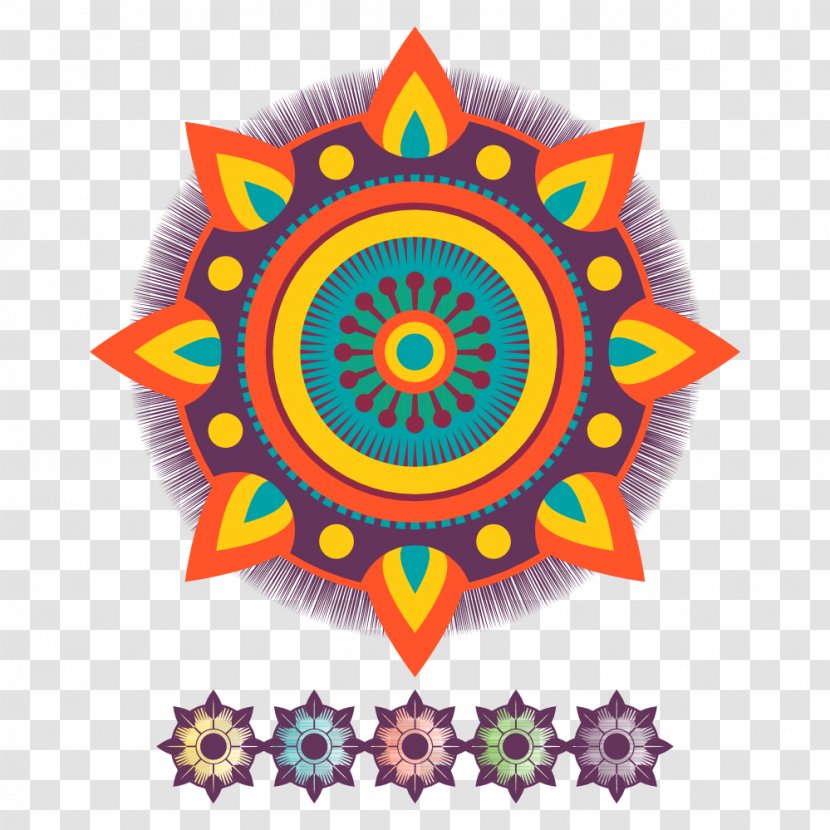 Mandala Flame Yantra Clip Art - Symbol Transparent PNG