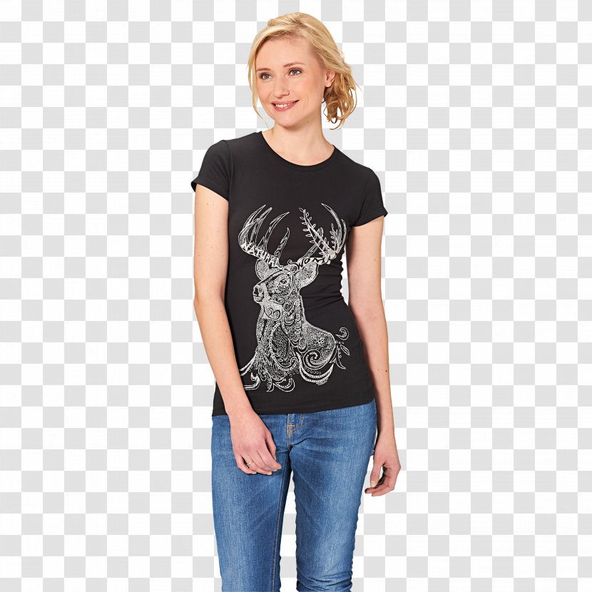 T-shirt Shoulder Sleeve Black M - Tshirt - Woman Transparent PNG