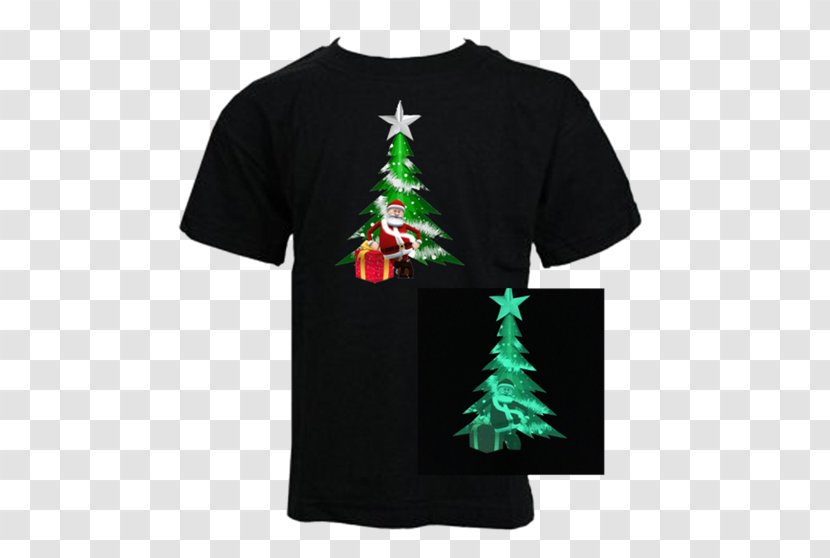 T-shirt Christmas Tree Ornament Sweater - Sleeve Transparent PNG