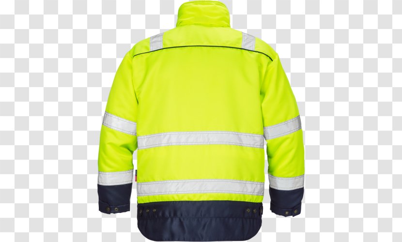 High-visibility Clothing Hood Jacket Workwear - Jersey - Winter Transparent PNG