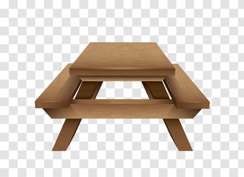 Coffee Tables Picnic Table Bench Clip Art - Furniture - Log Transparent PNG