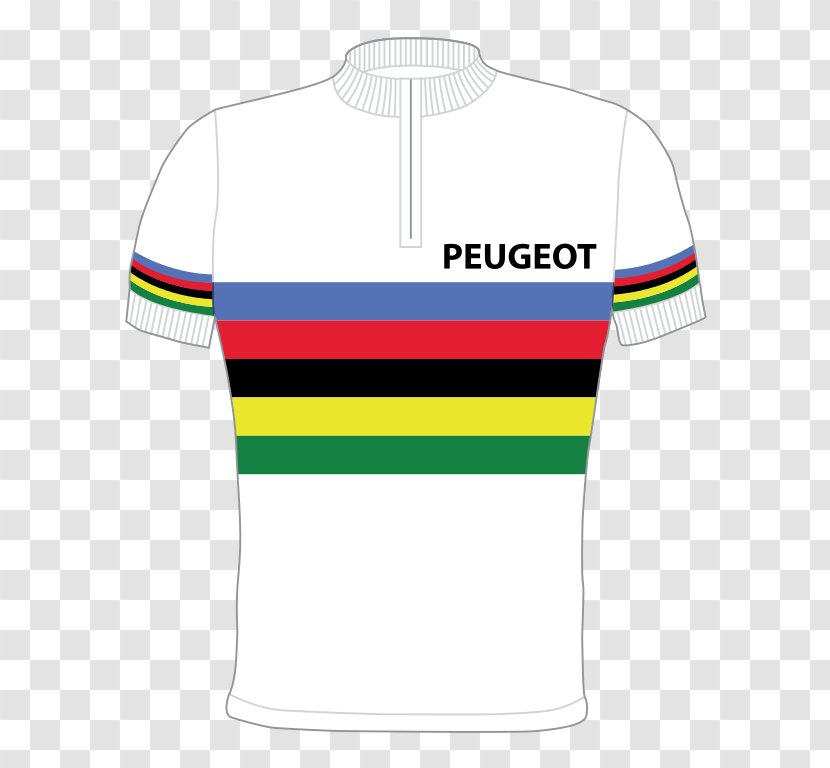 Rainbow Jersey Tour De France Cycling T-shirt - Sport Transparent PNG