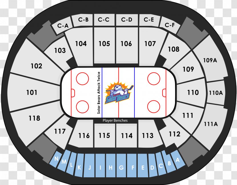 Amway Center Orlando Solar Bears ECHL Florida Everblades Ticket - Fantasy Spot Transparent PNG