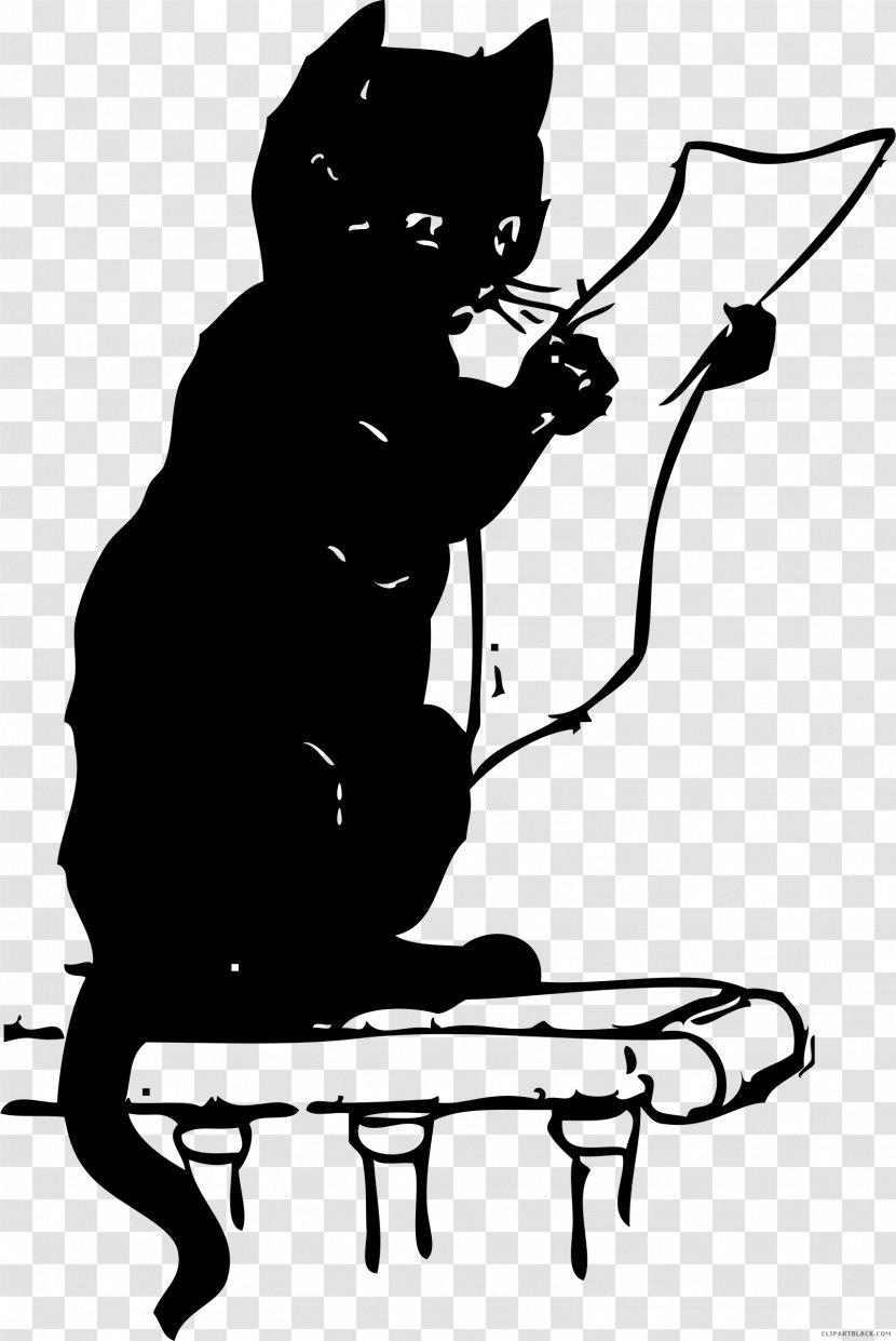 Cat Kitten Clip Art - Black Transparent PNG