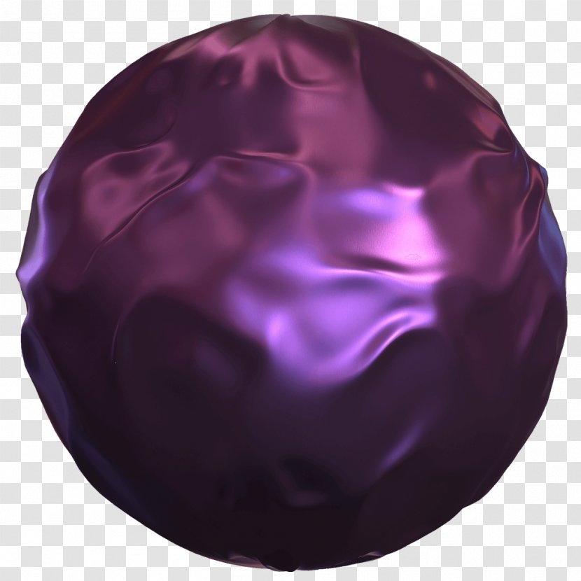 Violet Purple Sphere - Silk Material Transparent PNG
