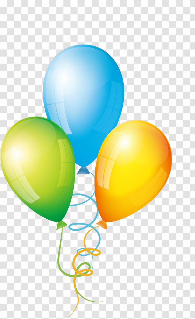 Balloon - Yellow - Three Pearl Balloons Transparent PNG