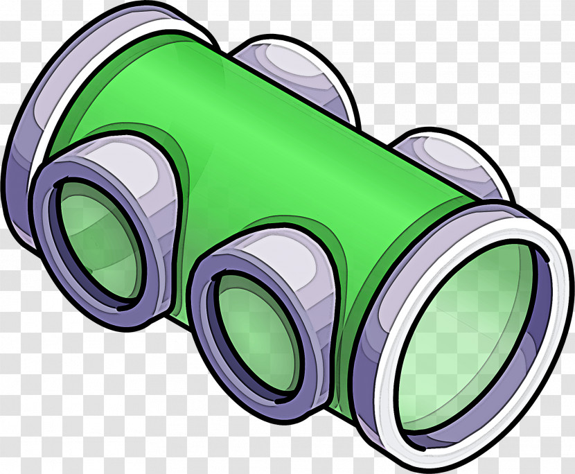 Green Binoculars Optical Instrument Transparent PNG