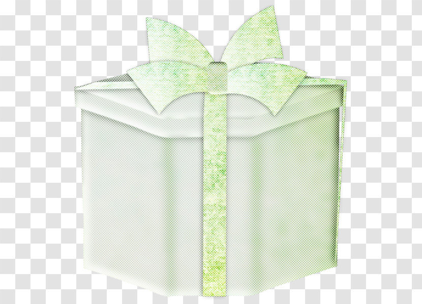 Green Ribbon Present Gift Wrapping Box Transparent PNG