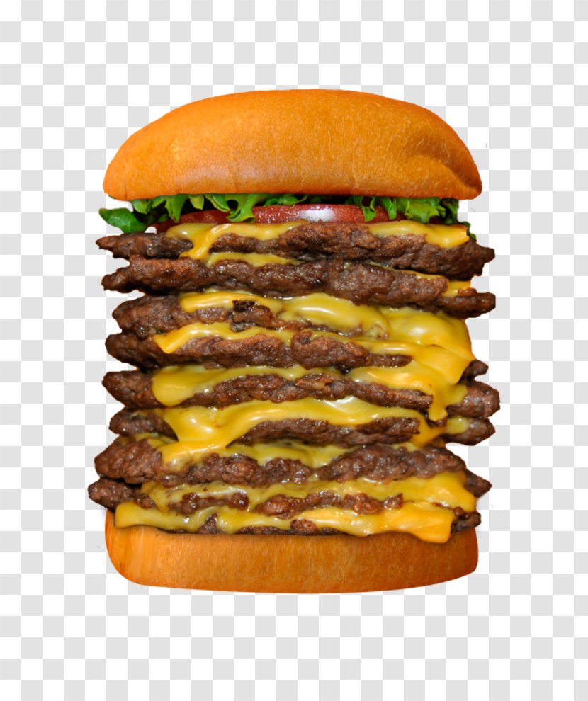 Cheeseburger Hamburger McDonald's Quarter Pounder Patty Baconator - Fast Food Transparent PNG
