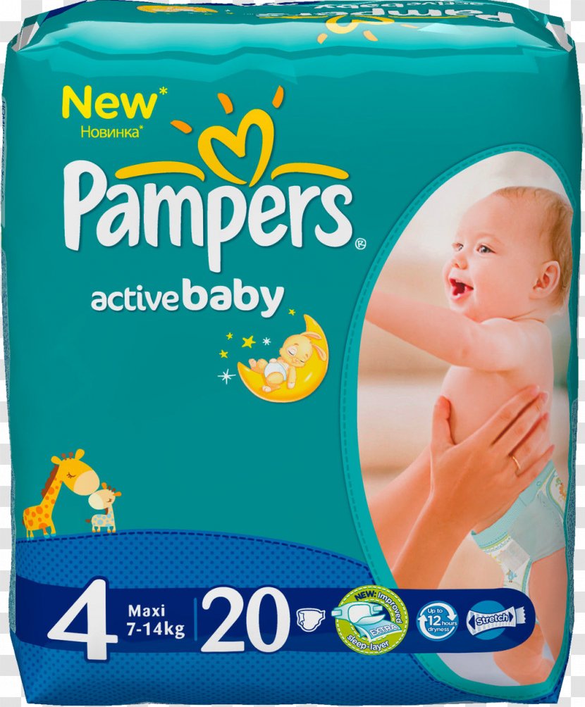 Diaper Pampers Active Baby Pants 60 Nappies Infant Huggies - Child - Logo Transparent PNG