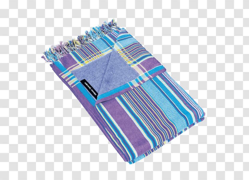 Towel Cloth Napkins Textile Kikoi - Electric Blue - Serviette Transparent PNG