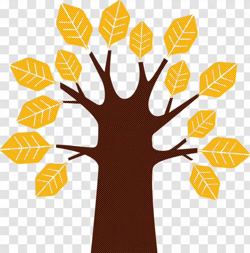Leaf Yellow Tree Plant Hand Transparent PNG