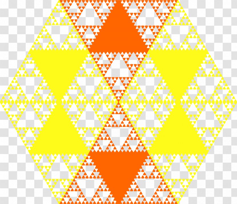 Fractal Clip Art - Scalable Vector Graphics - Yellow Hexagon Cliparts Transparent PNG