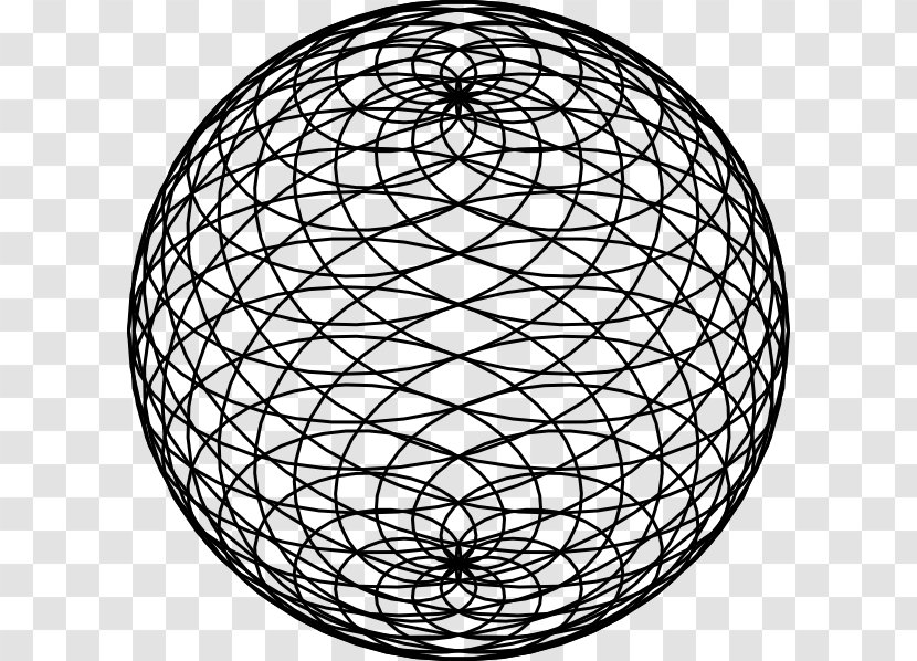 Wire-frame Model Sphere Clip Art - Wireframe - Vector Transparent PNG