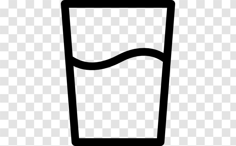 Black Area Rectangle Silhouette - And White - Water Glass Transparent PNG