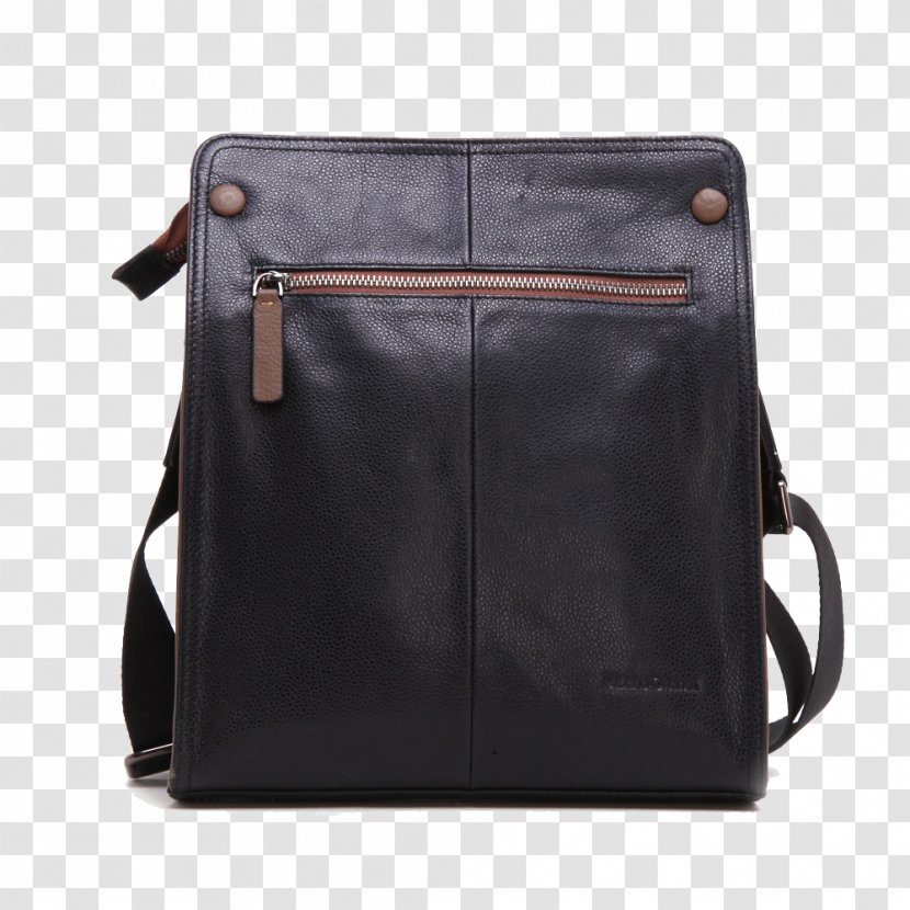 Messenger Bags Black Handbag Backpack - Luggage - Leather Transparent PNG