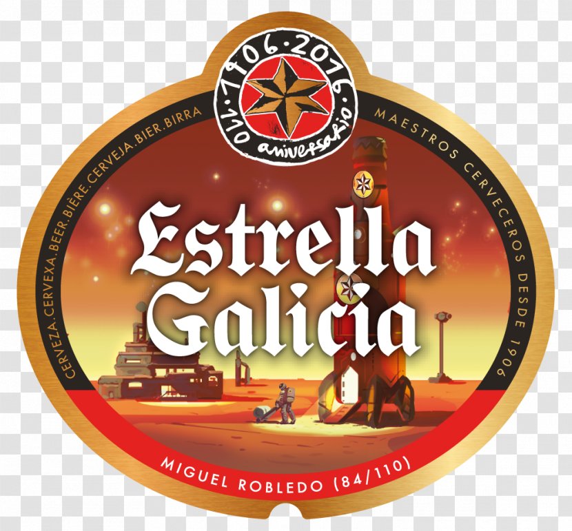 Beer Estrella Galicia Damm Pale Lager Transparent PNG