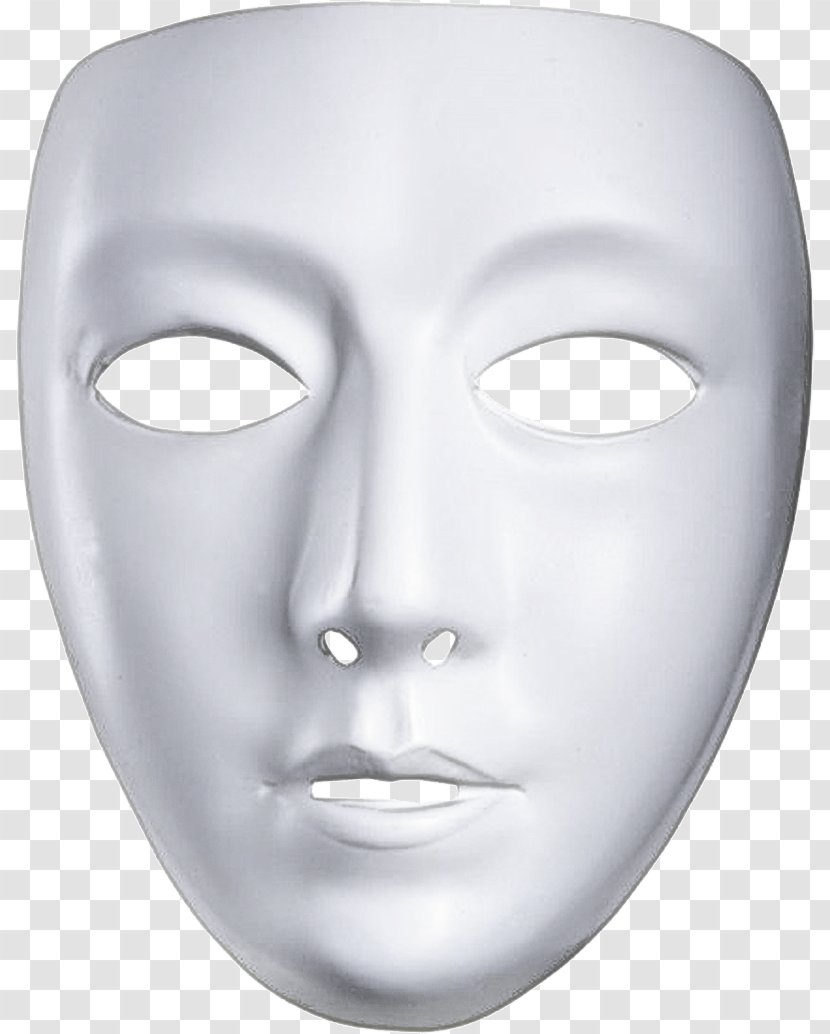 Face Masque White Head Nose - Lip - Chin Transparent PNG