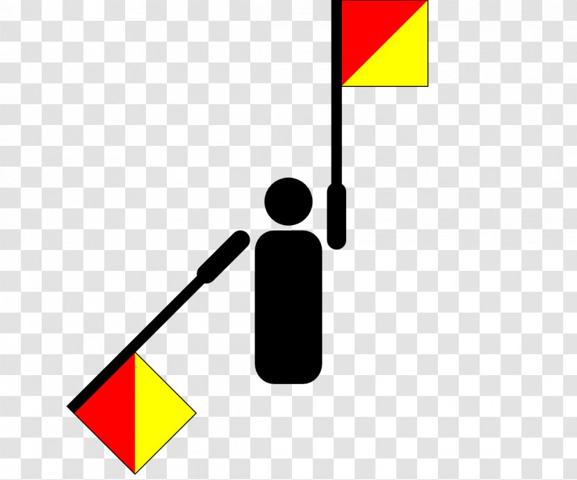 Flag Semaphore Line Information Peace Symbols - Symbol Transparent PNG