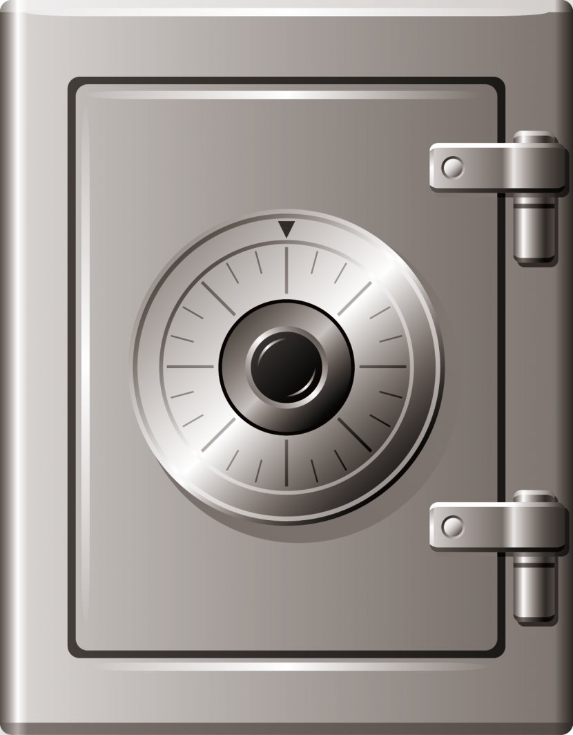 Grey Safe Deposit Box - Gray Transparent PNG