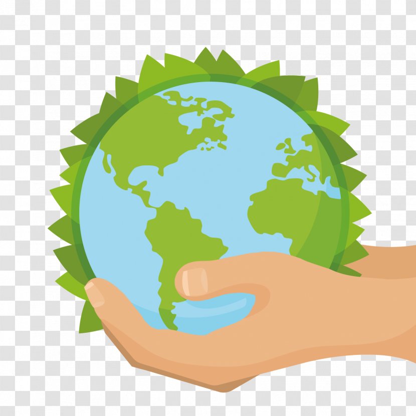 Green World Environment Day Euclidean Vector Clip Art - Earth Transparent PNG