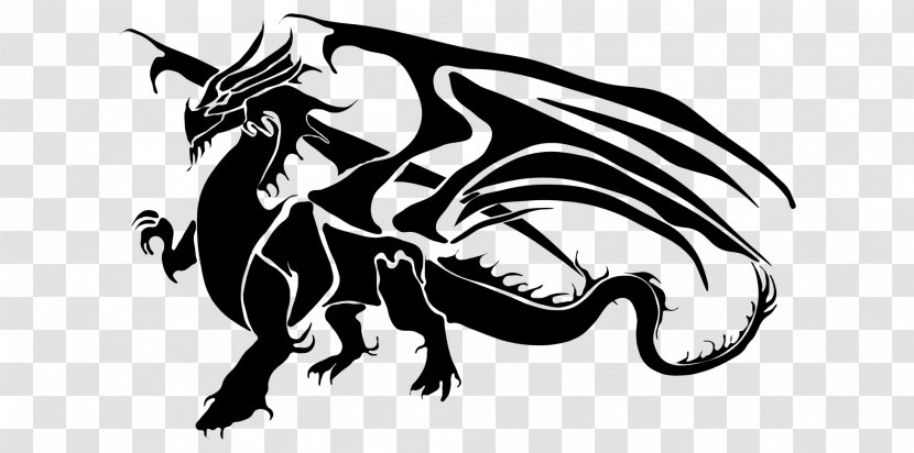 Chinese Dragon Silhouette Clip Art Transparent PNG
