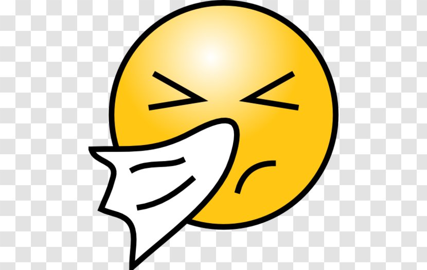 Sneeze Emoticon Smiley Clip Art - Yellow - Cliparts Transparent PNG