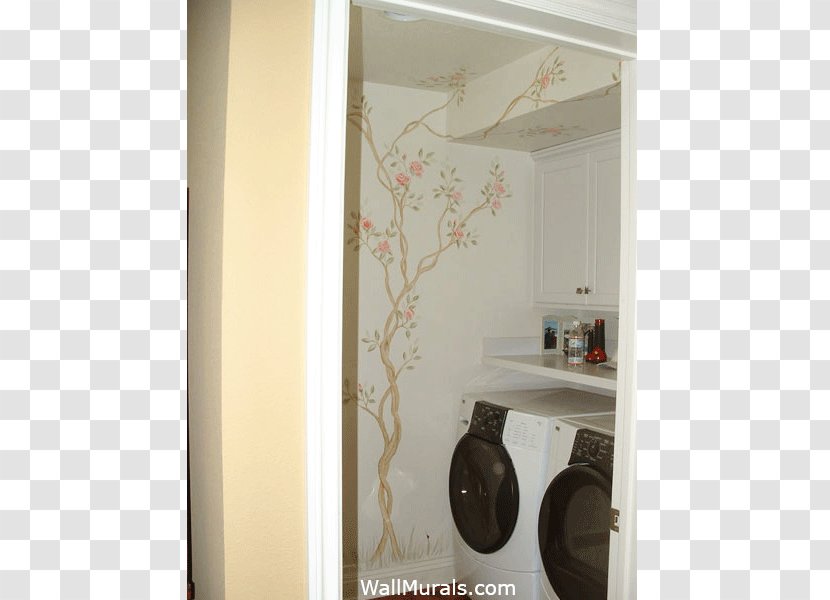 Laundry Room Mural Wall Transparent PNG