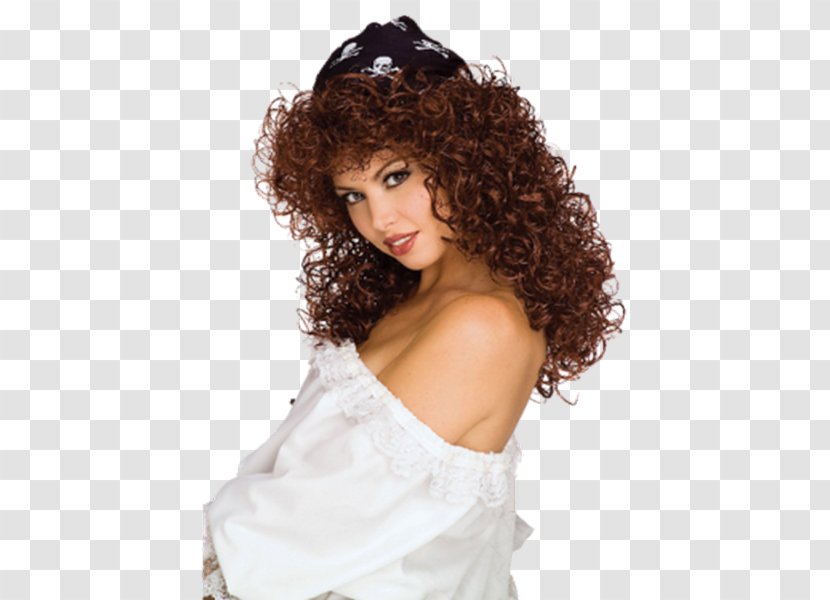 Wig BuyCostumes.com Tricorne Piracy - Brown Hair - Highheeled Shoe Transparent PNG