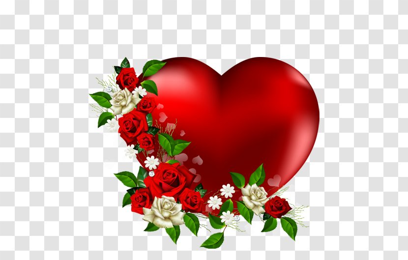 Heart Flower Desktop Wallpaper Clip Art - Valentine S Day - Enjoy Transparent PNG