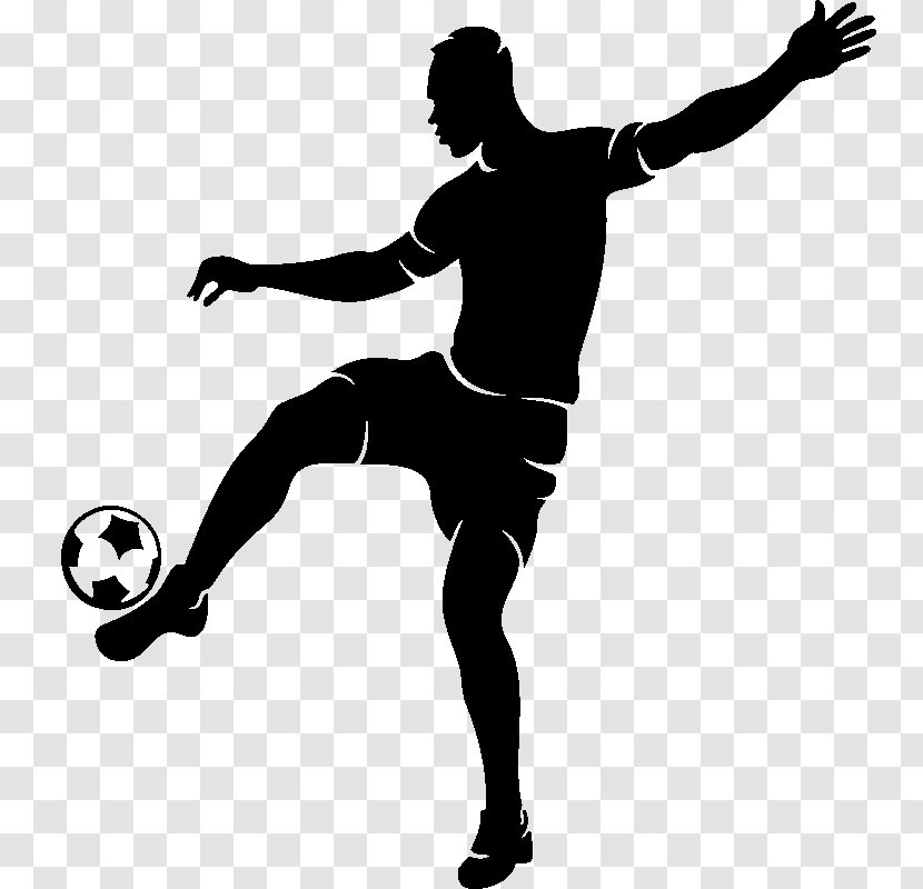 Football Player Silhouette - Playing Soccer Figures Material Transparent PNG