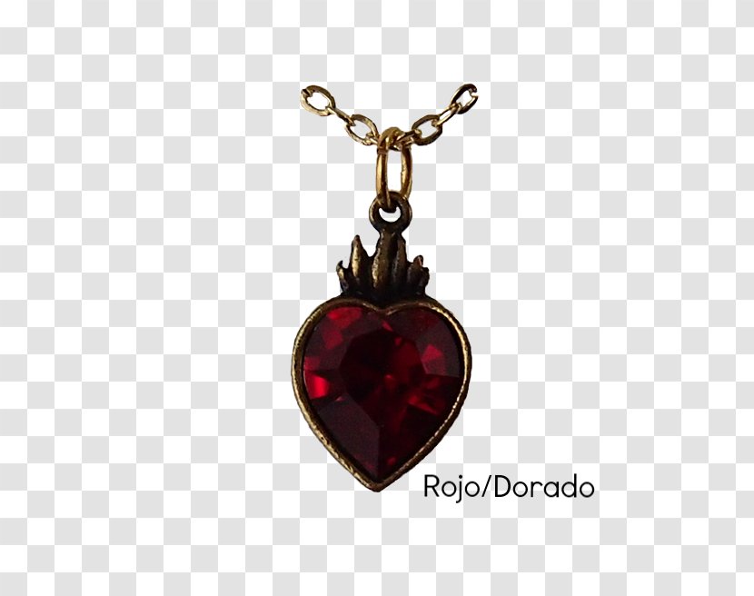 Locket Necklace Body Jewellery Maroon Transparent PNG