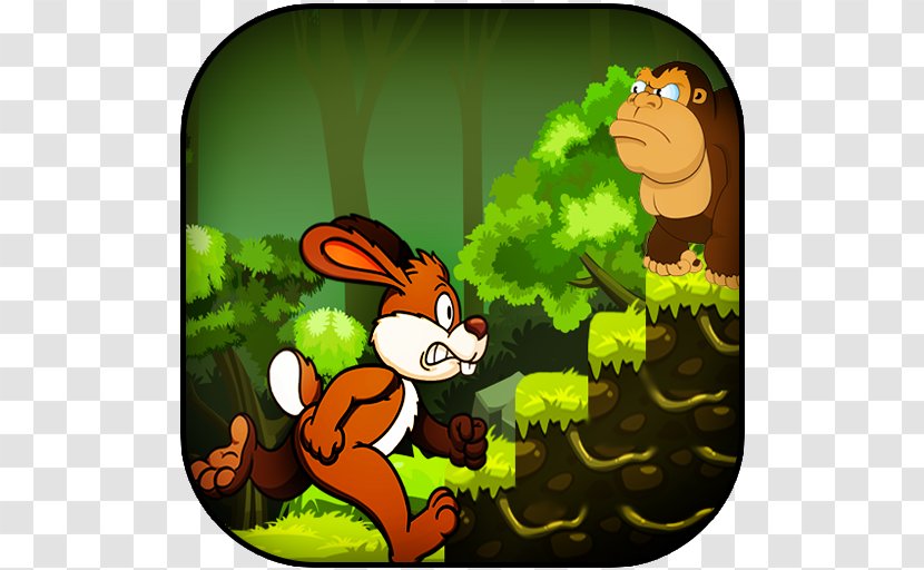 Jungle Bunny Run Monkey Android Adventures: Super World - Cartoon - Amazon Transparent PNG