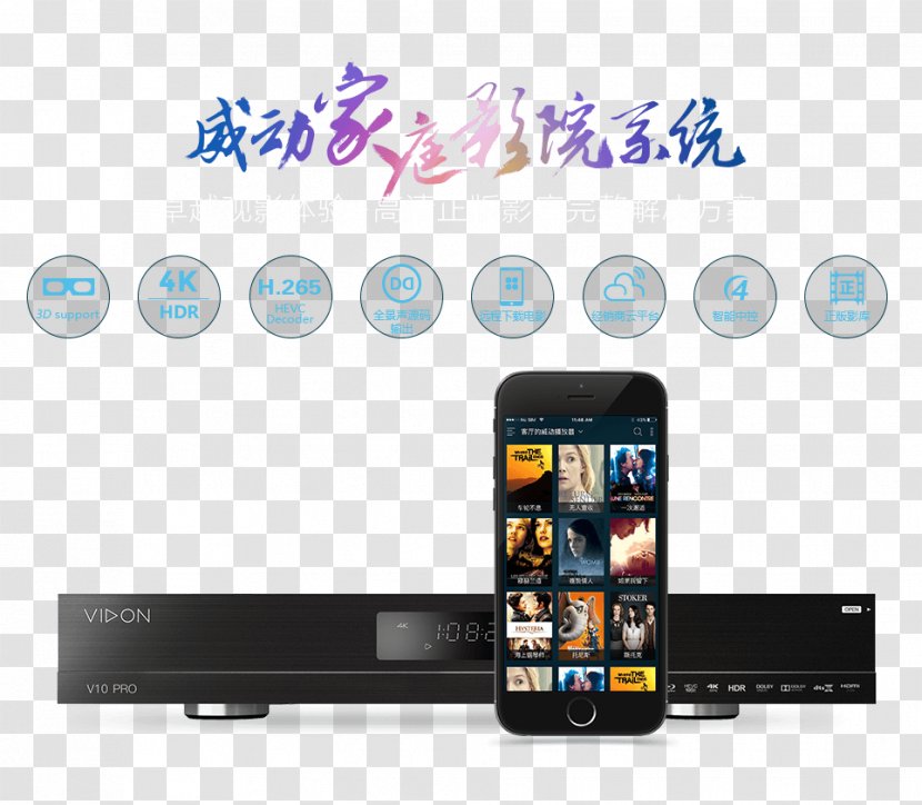 Smartphone Home Theater Systems Multimedia Portable Media Player - Kodi Transparent PNG