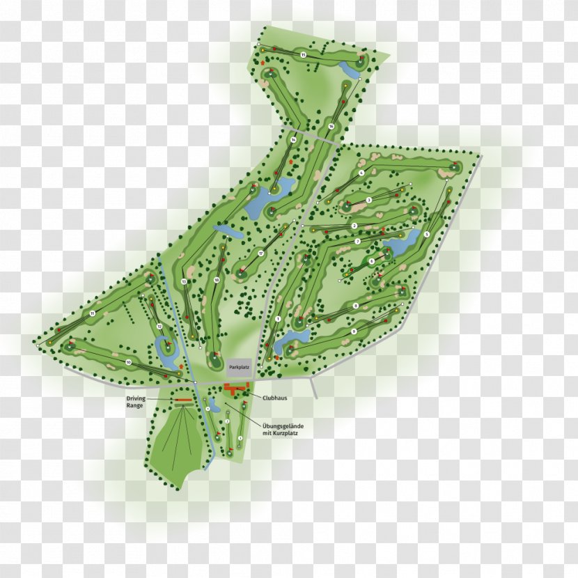 Golf Course Golfclub Varus Map Urban Design Yellow - Red Transparent PNG