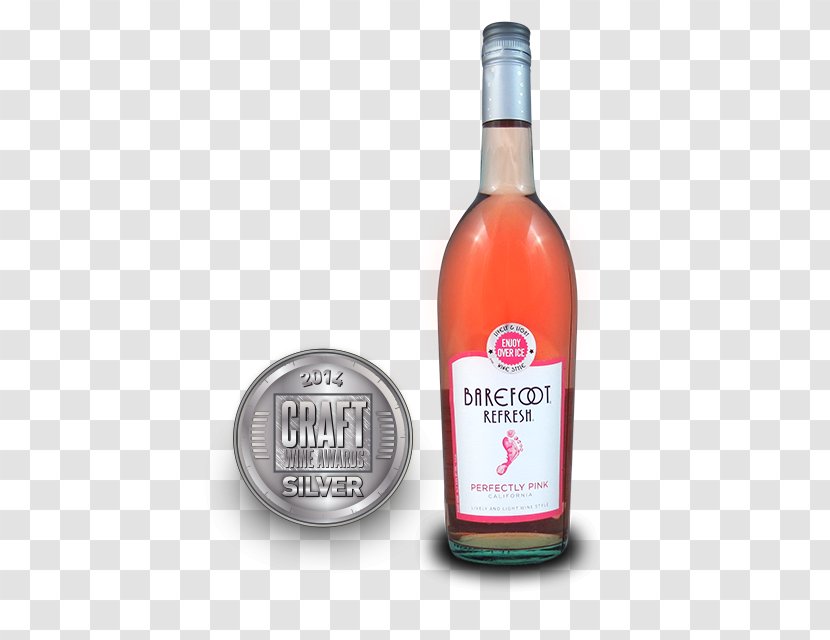 Liqueur Wine Tequila Glass Bottle - Alcohol Proof - Pink Champagne Transparent PNG