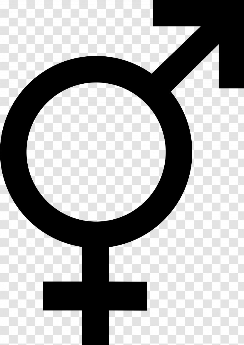 Gender Symbol Transgender Hermaphrodite Intersex - Symbols Transparent PNG