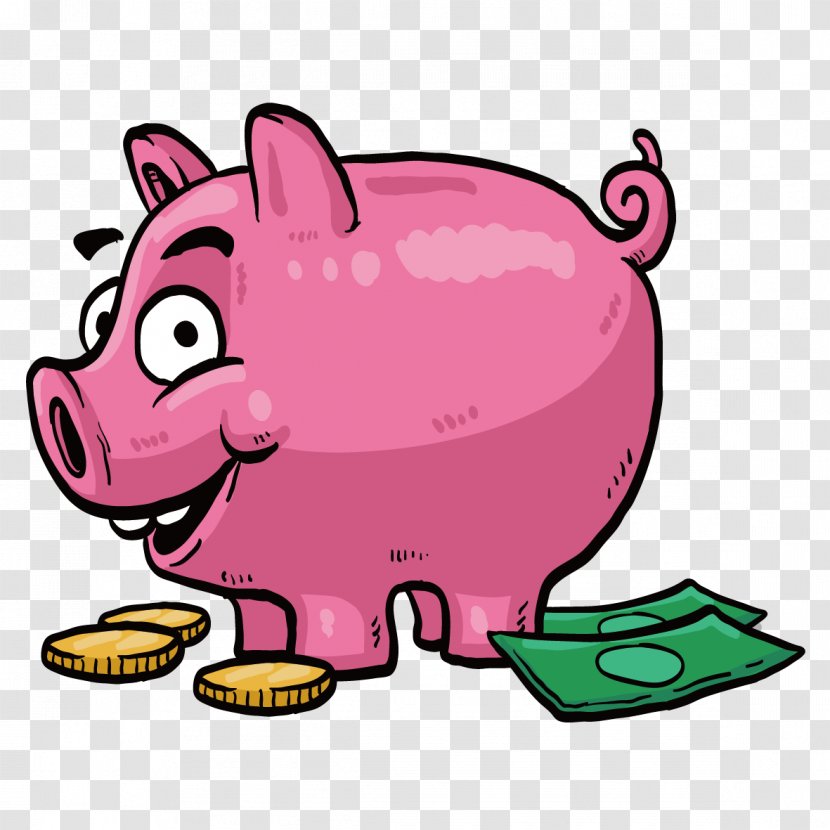 Saving Money Piggy Bank Clip Art Transparent PNG