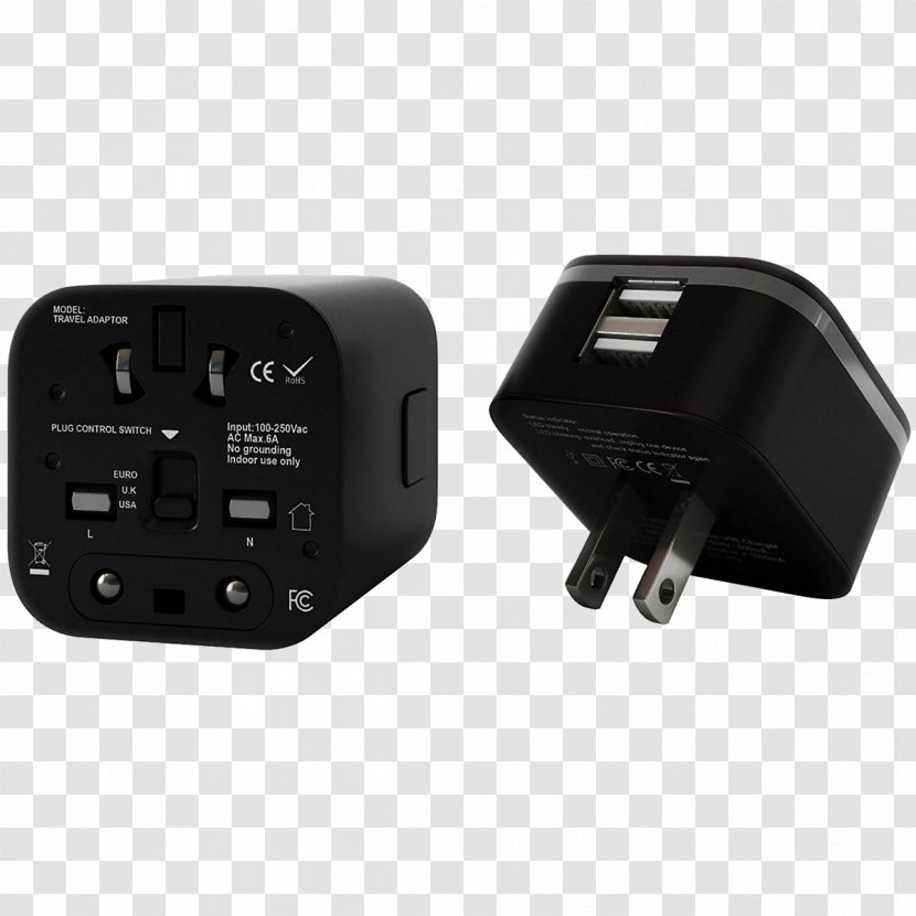 AC Adapter Battery Charger USB Power Plugs And Sockets - Usb Transparent PNG