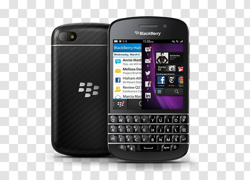 BlackBerry Z10 Smartphone OS Messenger LTE - Multimedia Transparent PNG