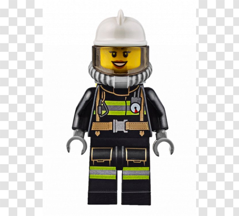Lego City Fire Engine Firefighter Toy Transparent PNG