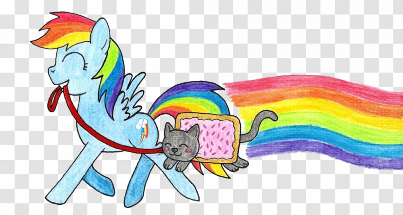 Pony Rainbow Dash Nyan Cat Horse - Cartoon Transparent PNG