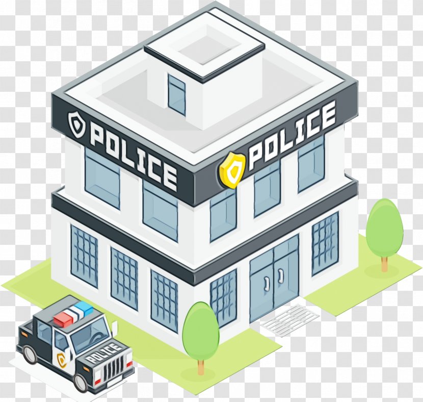 Police Station Officer Precinct Transparency - Car - Diagram Commercial Building Transparent PNG