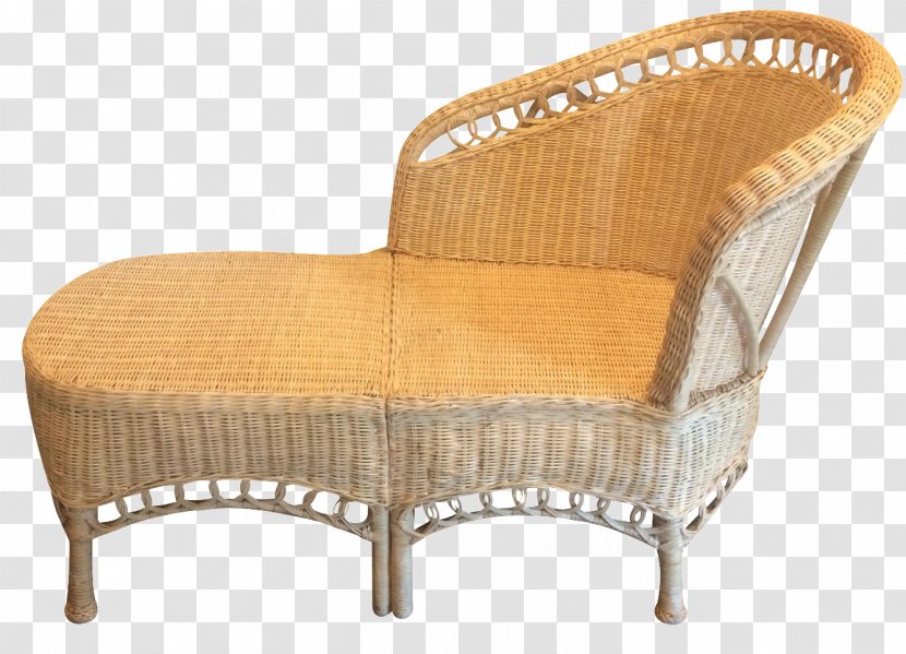 Table Chair Chaise Longue Wicker Couch - Studio Transparent PNG