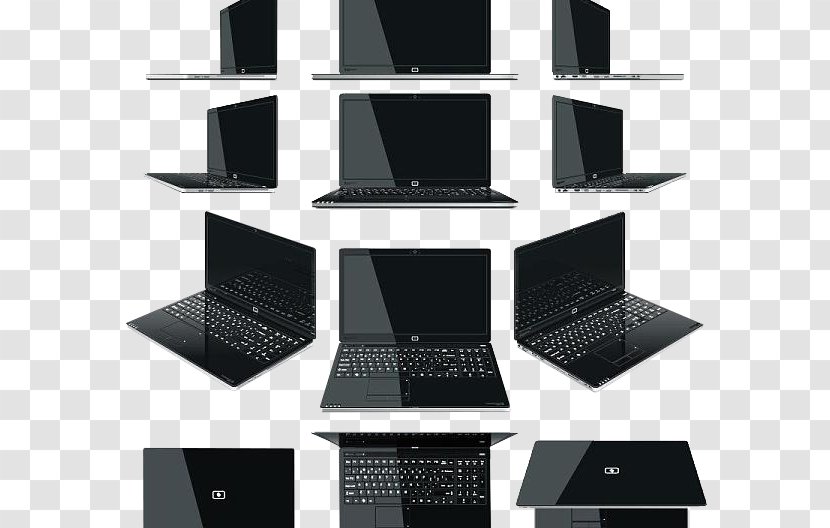 Laptop Stock Photography - Netbook - Computer Style Each Angular Direction Transparent PNG