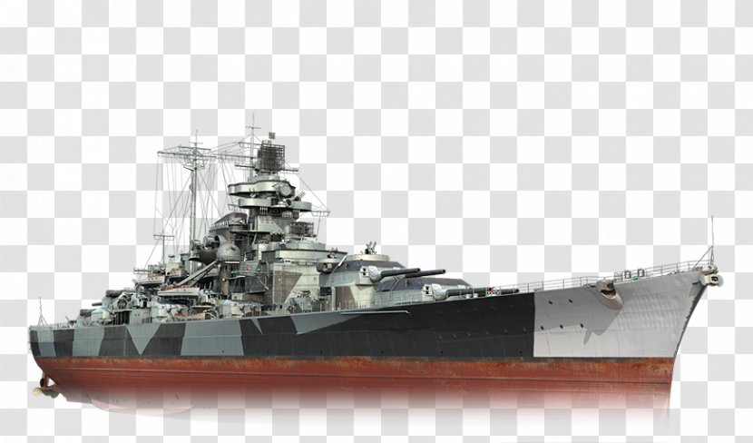 Heavy Cruiser German Battleship Tirpitz World Of Warships Bismarck Dreadnought - Fast Combat Support Ship Transparent PNG