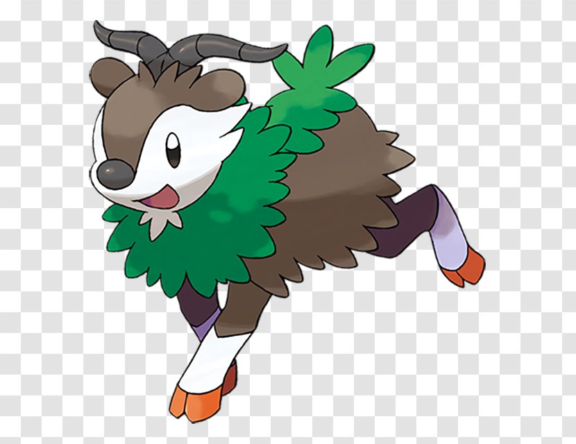 Pokémon X And Y Evolution Gogoat Omega Ruby Alpha Sapphire Skiddo - Pokedex Transparent PNG