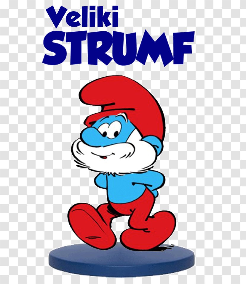 Papa Smurf Brainy The Smurfette Grouchy - Text - Strumf Transparent PNG