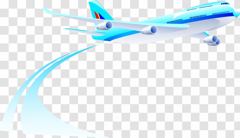 Airplane - Flight - Blue Transparent PNG